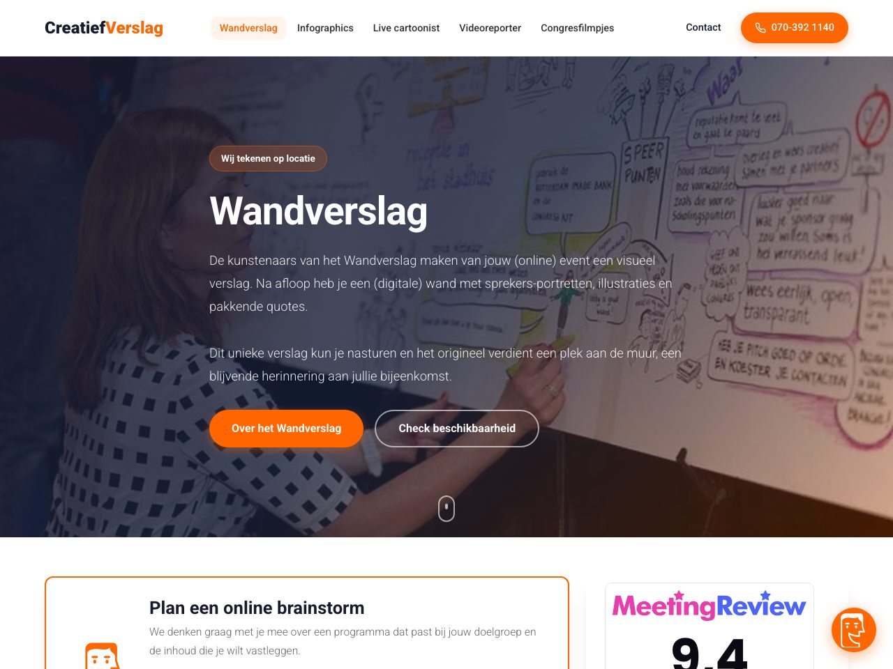 The same website rebuilt by Resite Now — modern, fast, static